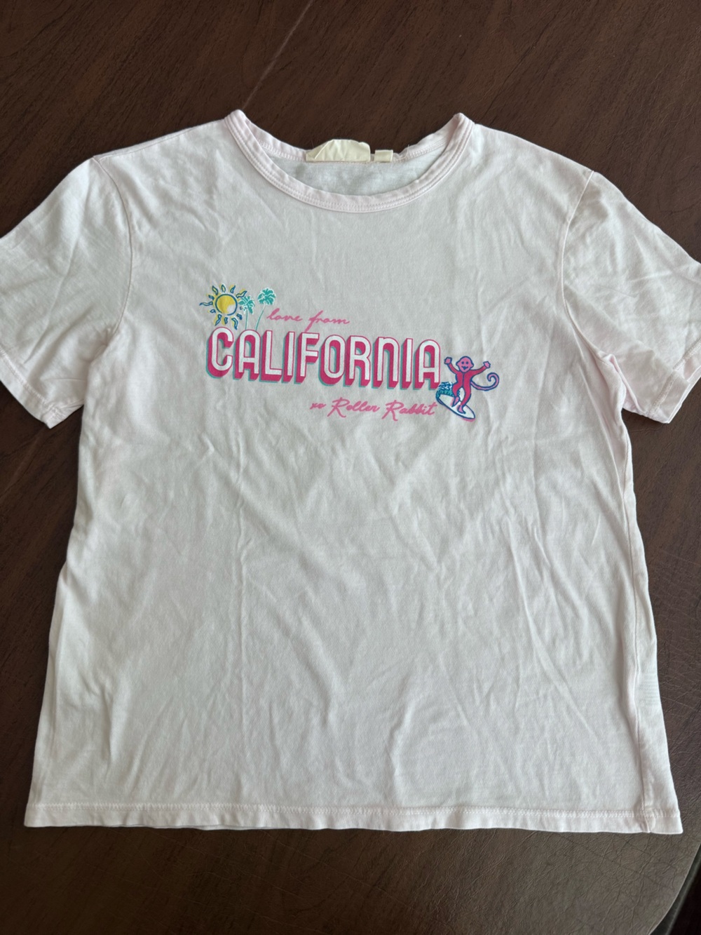Roller Rabbit Light Pink California  Graphic Tee